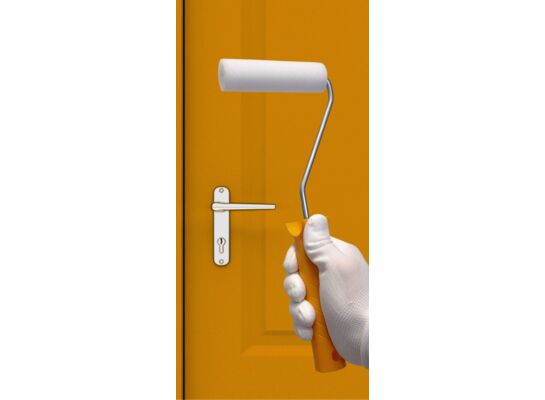 Rolka malarska - wałek piankowy 11 cm, drobny obustronnie ścięty z rączką 29 cm Color Expert