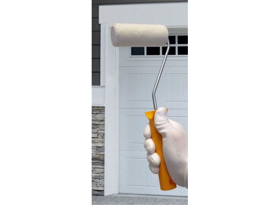 Wałek malarski beżowy 10 cm, rdzeń 30 mm, wełna o runie 4 mm