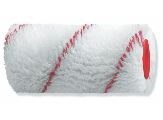 Wałek malarski czerwony pasek 10 cm, rdzeń 30 mm, poliakryl 12 mm Color Expert