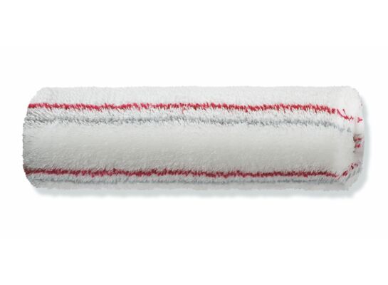 Wałek malarski czerwono-szary pasek 18 cm, rdzeń 47 mm, tkany