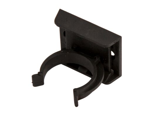 Klips nóżki kuchennej plastik czarny z mocowaniem do ALU