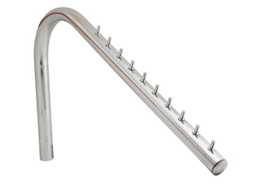 Wieszak z uchwytem zagiętym Ø25 chrom