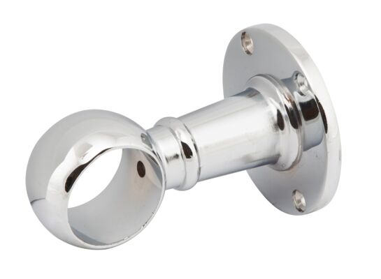 Uchwyt dystansowy Ø32 przelotowy chrom