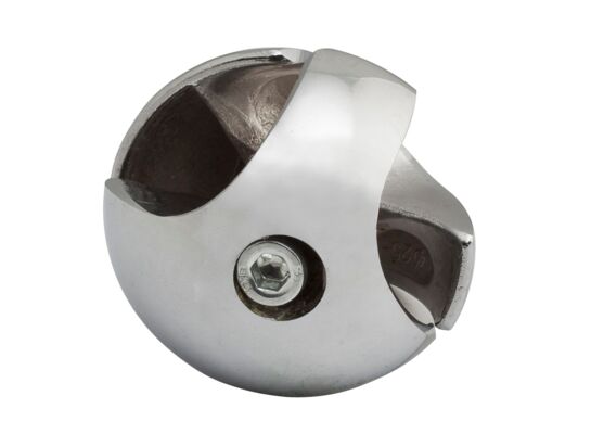 Złącze dwukierunkowe lewe Ø25 chrom