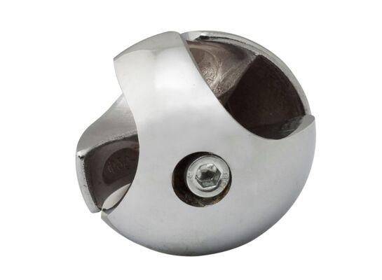 Złącze dwukierunkowe prawe Ø25 chrom