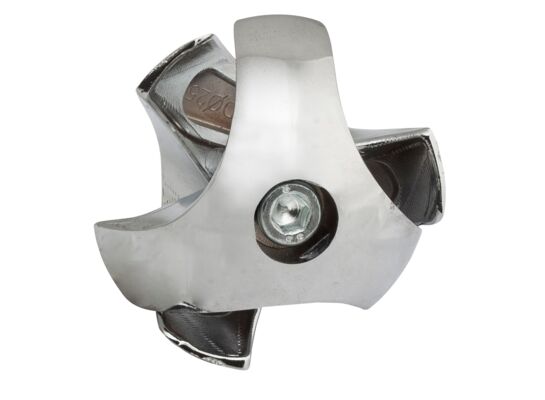 Złącze trzykierunkowe prawe Ø25 chrom