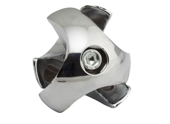 Złącze trzykierunkowe lewe Ø25 chrom