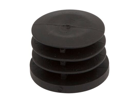 Stopka wewnętrzna Ø25 czarna 2 sztuki