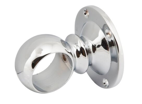 Uchwyt dystansowy Ø32 przelotowy chrom