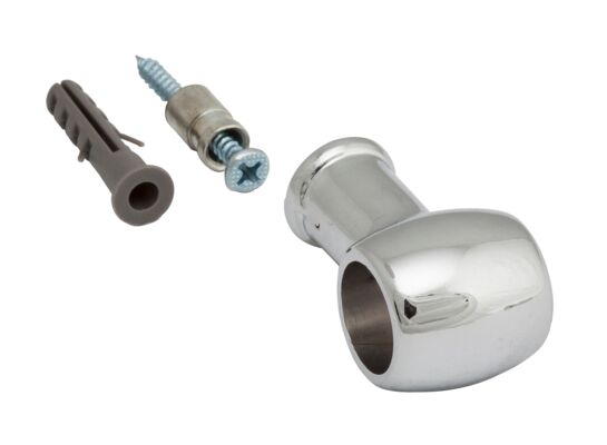 Uchwyt dystansowy z wkrętem retro Ø16 chrom