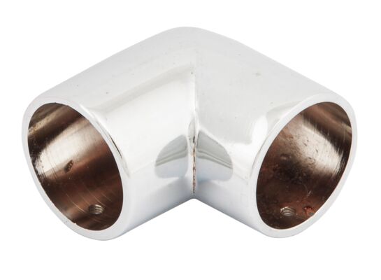 Narożnik 90° Ø25 chrom