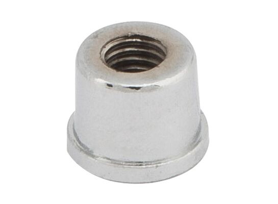 Wkładka z gwintem M-8 metalowa Ø25 chrom