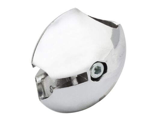 Złącze prostopadłe Ø25 chrom