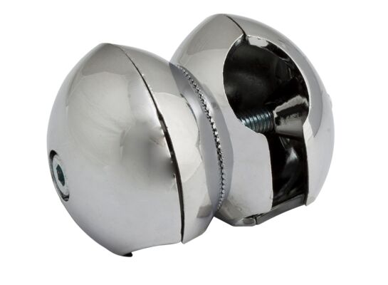 Złącze podwójne obrotowe Ø25 chrom