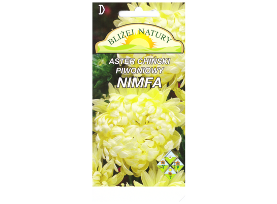 Aster piwoniowy nimfa biały + polan