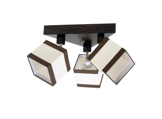 Lampa wisząca 3 - płomienna D3-KARO WENGE 1,10 kg 32 x 25 cm 3 x E14 PROGRES