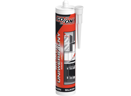Silikon uniwersalny biały 300 ml GO/ON!