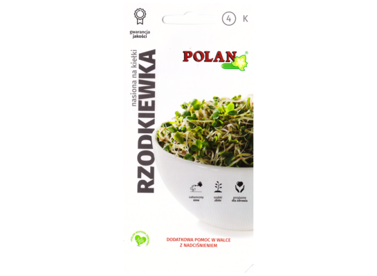 Kiełki rzodkiewka 15 sztuk POLAN