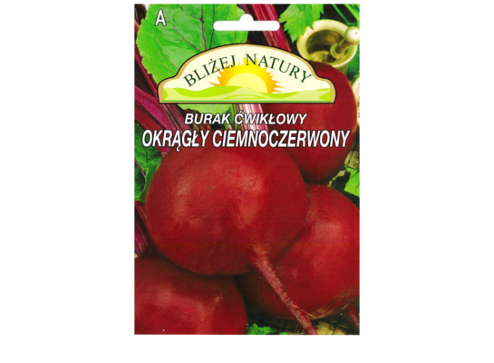 Burak ćwikłowy ciemnoczerwony okrągły 8 POLAN