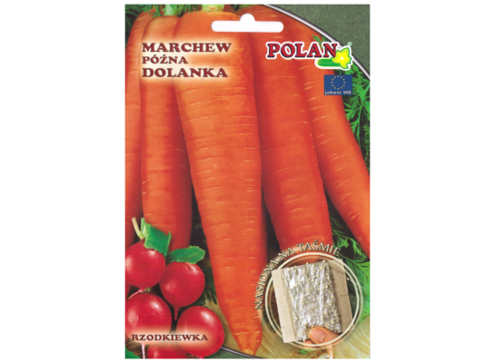 Marchew jadalna dolanka rzodkiewka rowa taśma 6 m POLAN