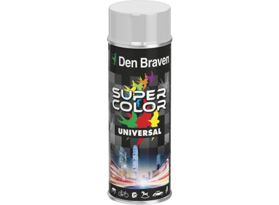 Lakier w aerozolu uniwersalny 400 ml biały połysk