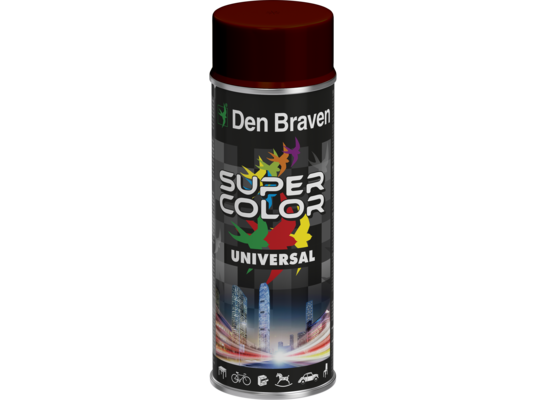 Lakier w aerozolu uniwersalny 400 ml brązowy