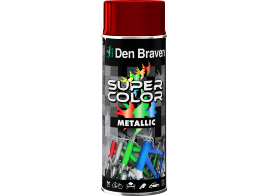 Lakier w aerozolu metalic 400 ml czerwony