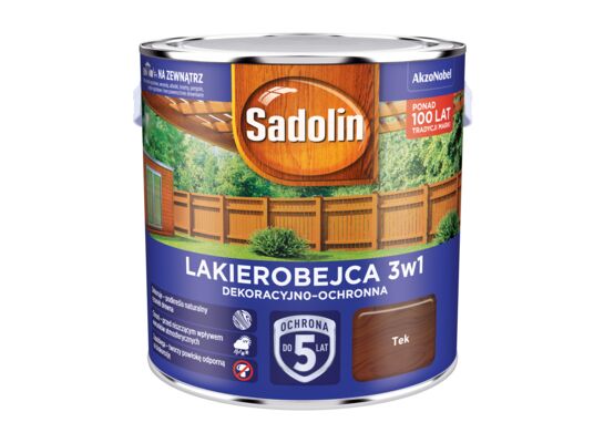 Lakierobejca Dekoracyjno-Ochronna 3w1 Tek 2,5 l Sadolin