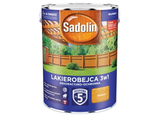 Lakierobejca Dekoracyjno-Ochronna 3w1 Piniowy 5 l Sadolin