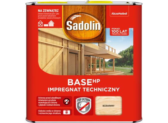 Impregnat Techniczny BaseHP Bezbarwny 2,5 l Sadolin