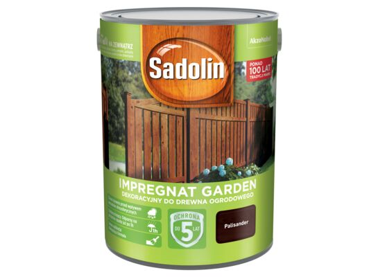 Impregnat dekoracyjny do drewna ogrodowego Garden palisandrowy 5 l Sadolin