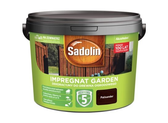 Impregnat Dekoracyjny do drewna ogrodowego Garden Palisander 9 l Sadolin