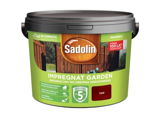 Impregnat Dekoracyjny do drewna ogrodowego Garden Cedr 9 l Sadolin