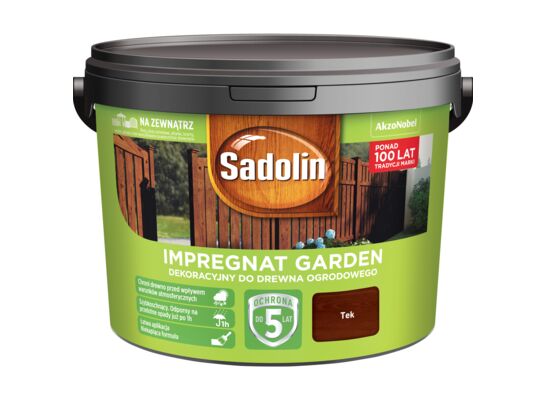 Impregnat Dekoracyjny do drewna ogrodowego Garden Tek 9 l Sadolin