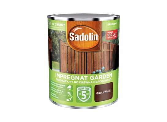Impregnat Dekoracyjny do drewna ogrodowego Garden Orzech Włoski 0,7 l Sadolin
