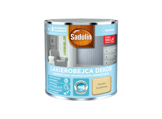 Lakierobejca Dekoracyjna Wewnętrzno-Zewnętrzna Dekor Drzewo Sandałowe 0,25 l Sadolin