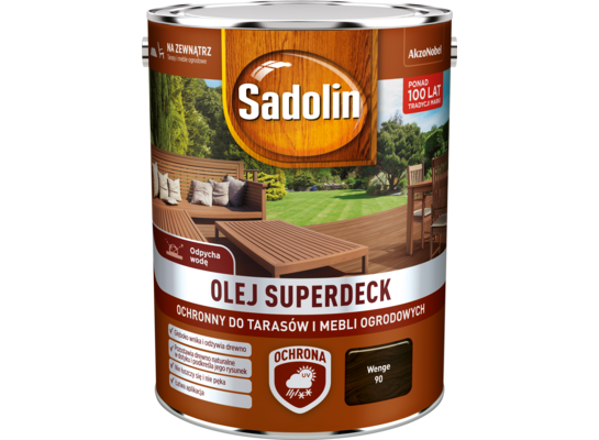 Olej do tarasów i mebli ogrodowych Superdeck Wenge 5 l Sadolin