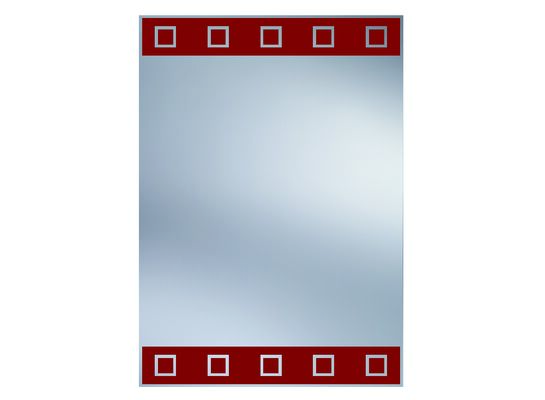 Lustro N6 czerwone 35 x 50 cm Dubiel Vitrum