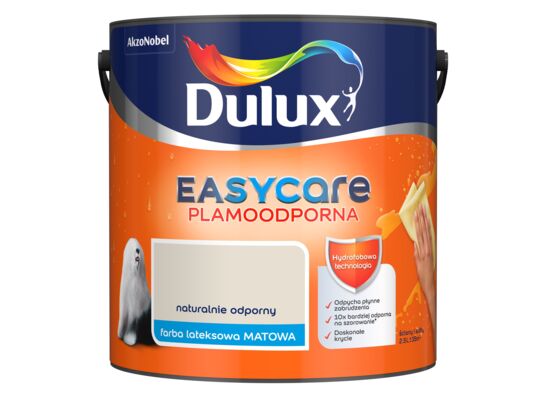 Farba lateksowa EasyCare Plamoodporna Naturalnie Odporny 2,5 l Dulux