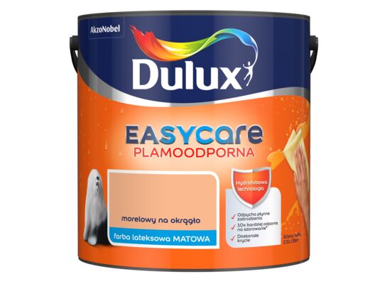 Farba lateksowa EasyCare Plamoodporna Morelowy Na Okrągło 2,5 l Dulux