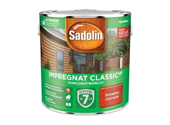 Impregnat Powłokotwórczy ClassicHP Szwedzka Czerwień 2,5 l Sadolin