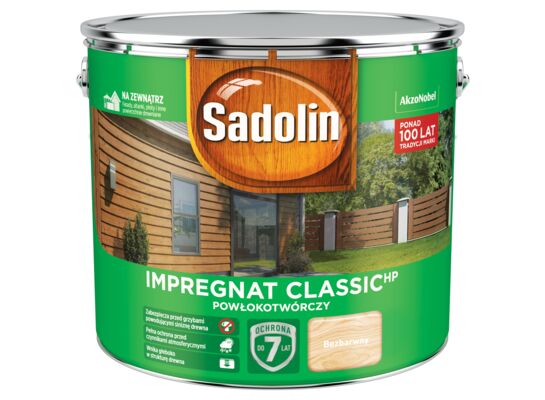 Impregnat Powłokotwórczy ClassicHP Bezbarwny 9 l Sadolin