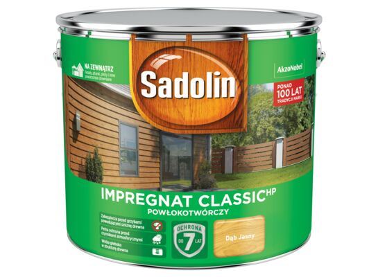 Impregnat Powłokotwórczy ClassicHP Dąb Jasny 9 l Sadolin