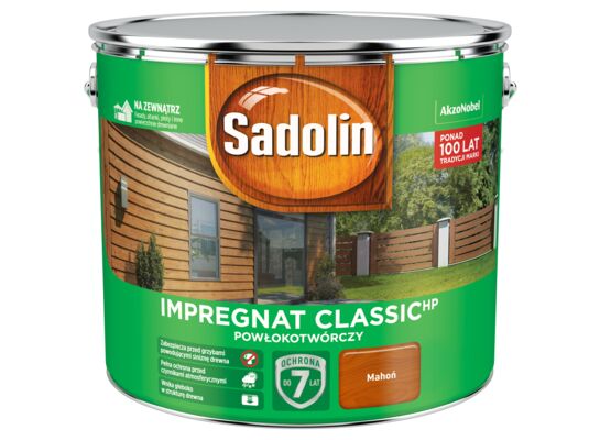 Impregnat Powłokotwórczy ClassicHP Mahoń 9 l Sadolin
