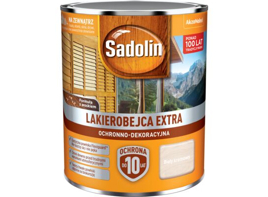 Lakierobejca Ochronno-Dekoracyjna Extra Biały Kremowy 0,75 l Sadolin