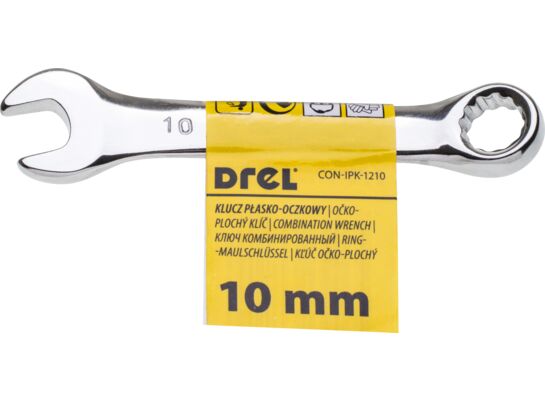 Klucz płasko-oczkowy 10 mm krótki Drel