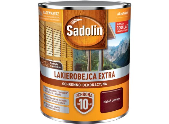 Lakierobejca Ochronno-Dekoracyjna Extra Ciemny Mahoń 0,75 l Sadolin