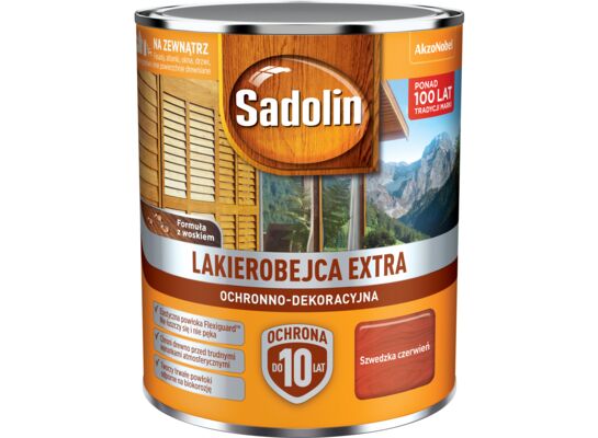 Lakierobejca Ochronno-Dekoracyjna Extra Szwedzka Czerwień 0,75 l Sadolin