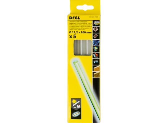 Wkład klejowy pistoletowy 11,2 x 200 mm fluorescencyjny, komplet: 5 sztuk Condor