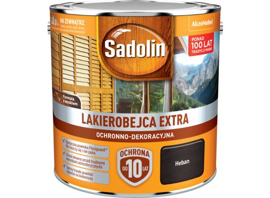 Lakierobejca Ochronno-Dekoracyjna Extra Heban 2,5 l Sadolin